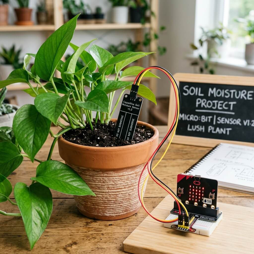 Soil moisture (Micro:bit)